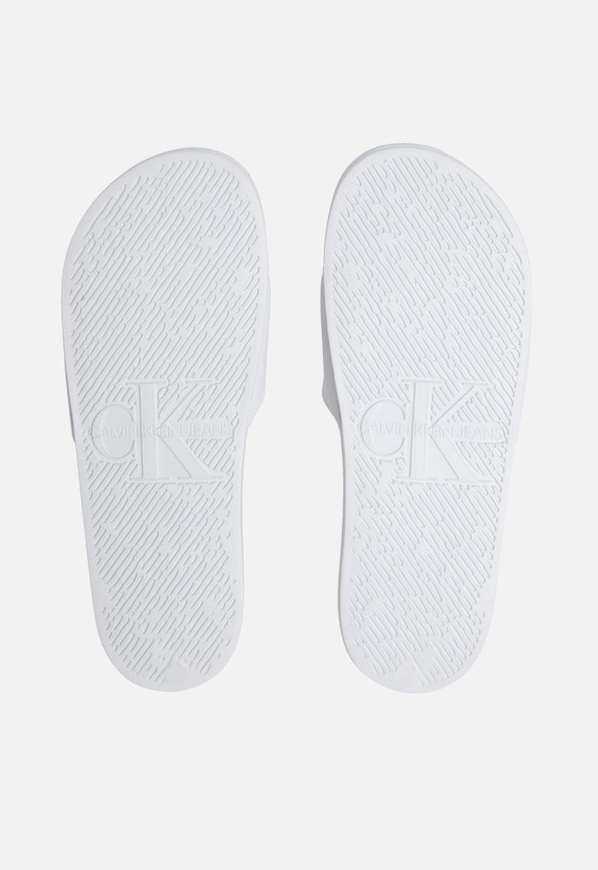 Calvin Klein - Slide jelly mono pu - white 
