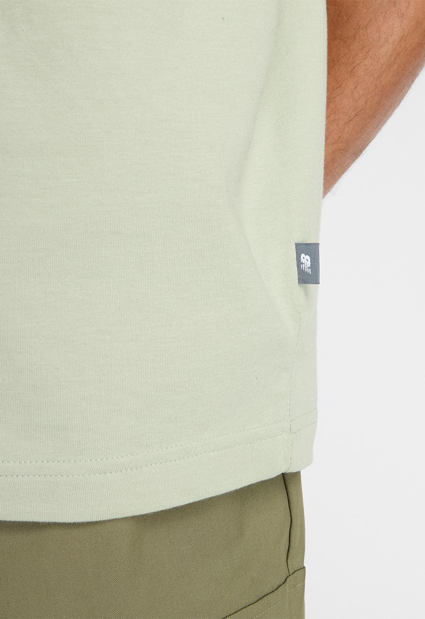 New Balance  - New Balance Woven Label Tee - Green