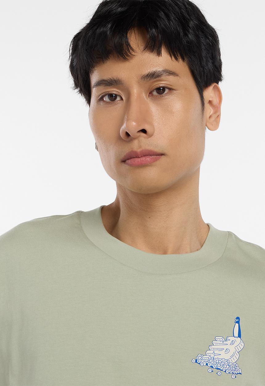 New Balance  - New Balance Cold Tub Tee - Green