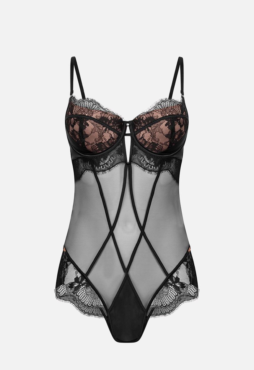 Hunkemoller - Tiah body - caviar