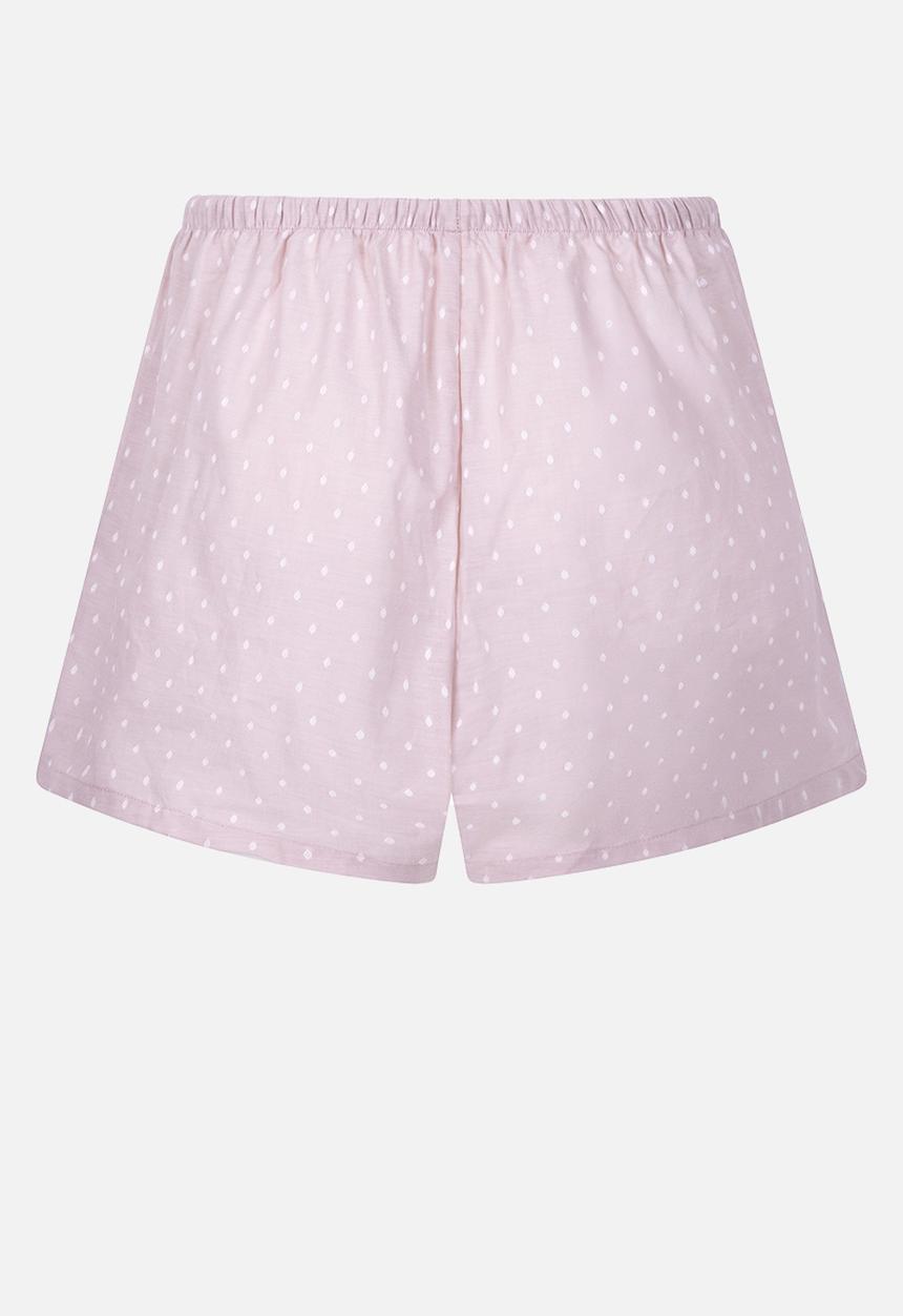 Hunkemoller - Short cotton dobby - pink