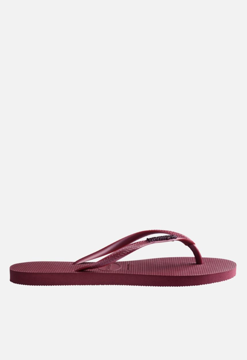 Havaianas - Slim Logo Metallic Amaranth - burgundy