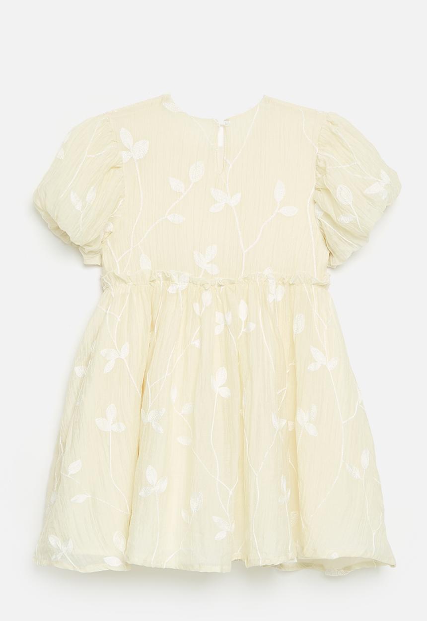 Pop Candy - Puff sleeve dress - beige