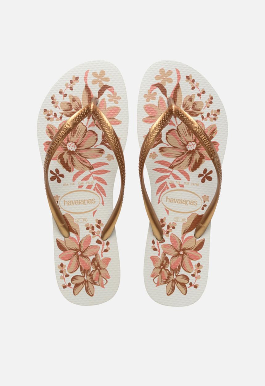 Havaianas - Slim Organic - White & Golden