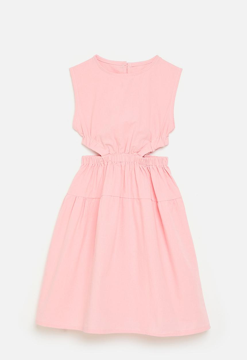 Pop Candy - Side cut-out blouson dress - pink fraud