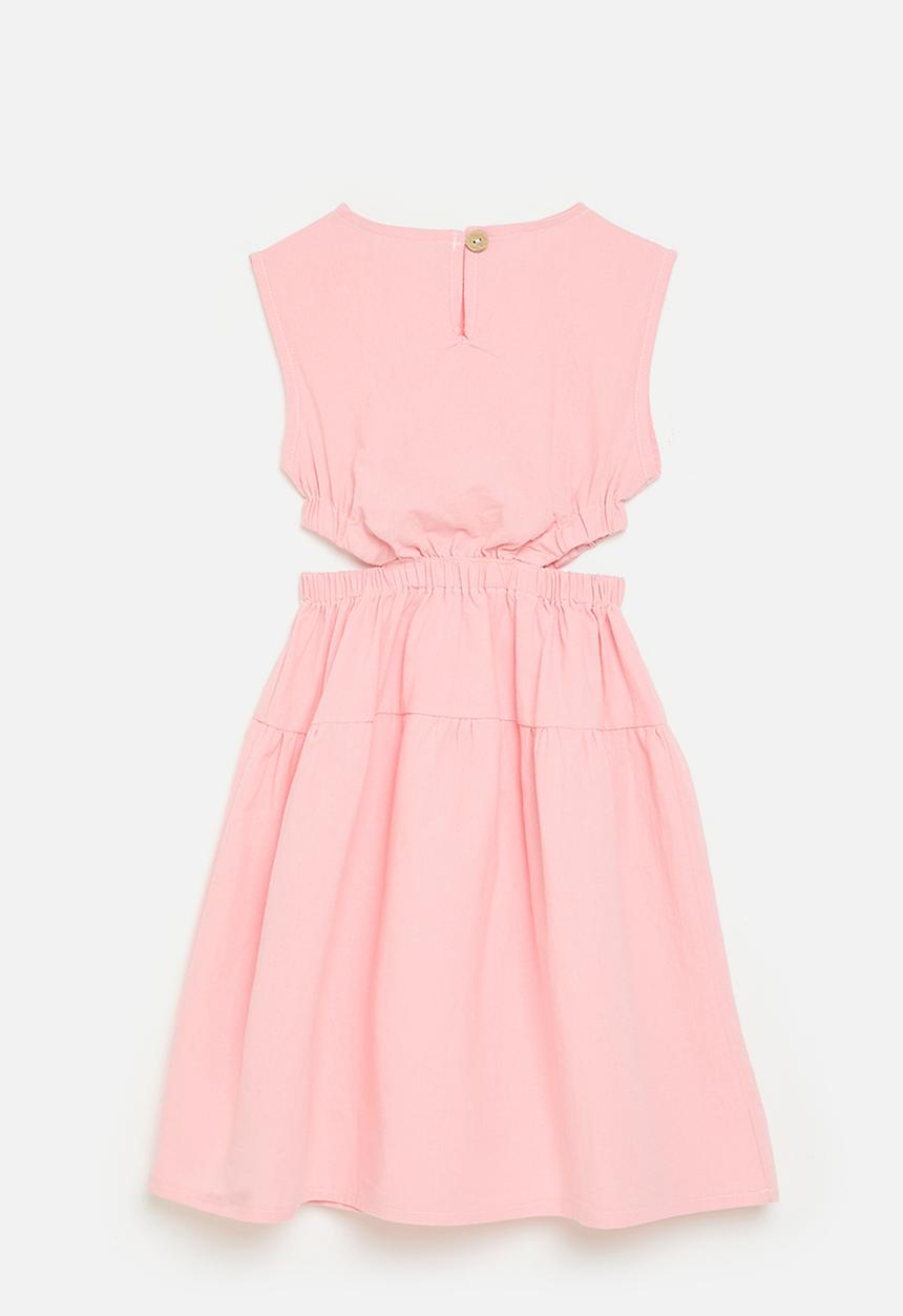 Pop Candy - Side cut-out blouson dress - pink fraud