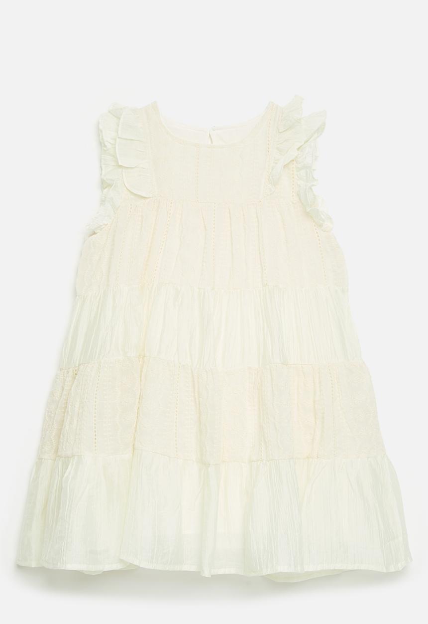 Pop Candy - Frilled sleeve dress - off white