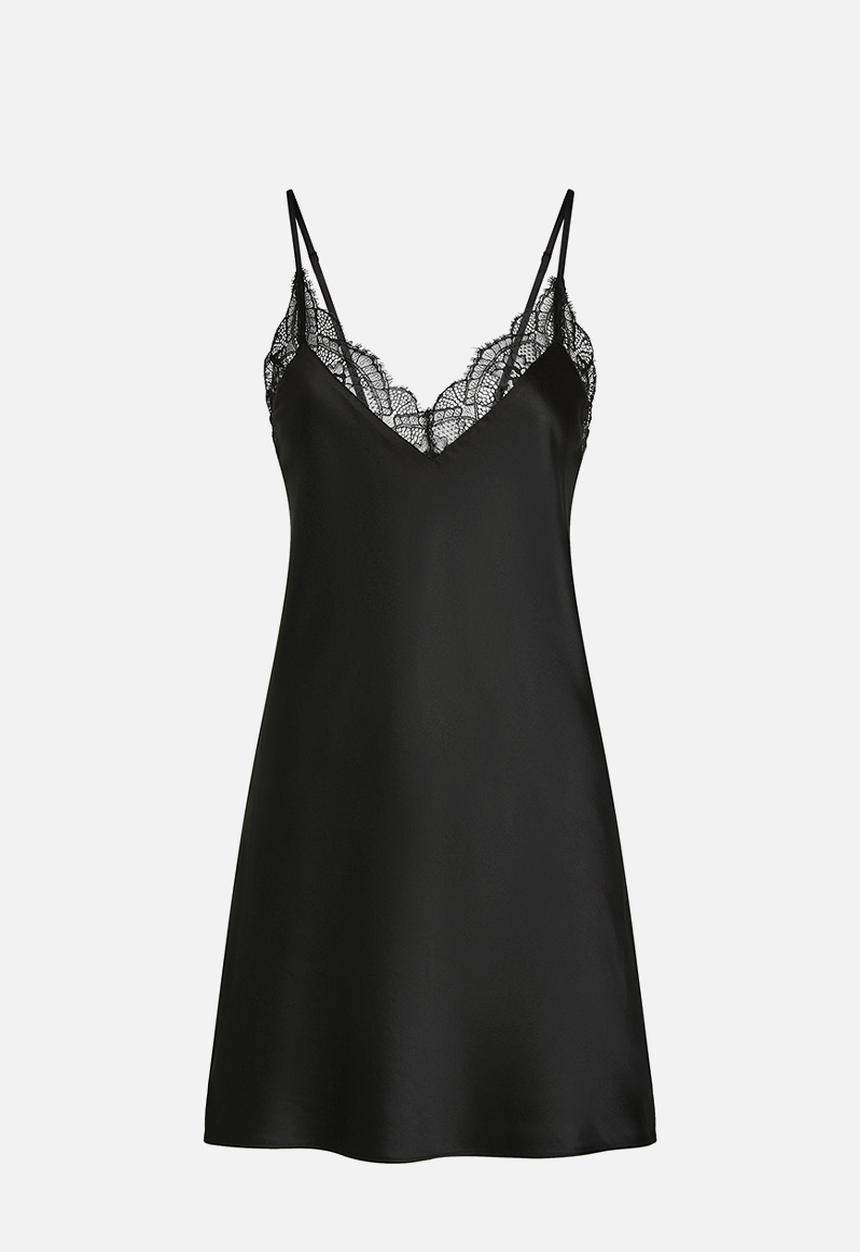 Hunkemoller - Sd satin lace - black