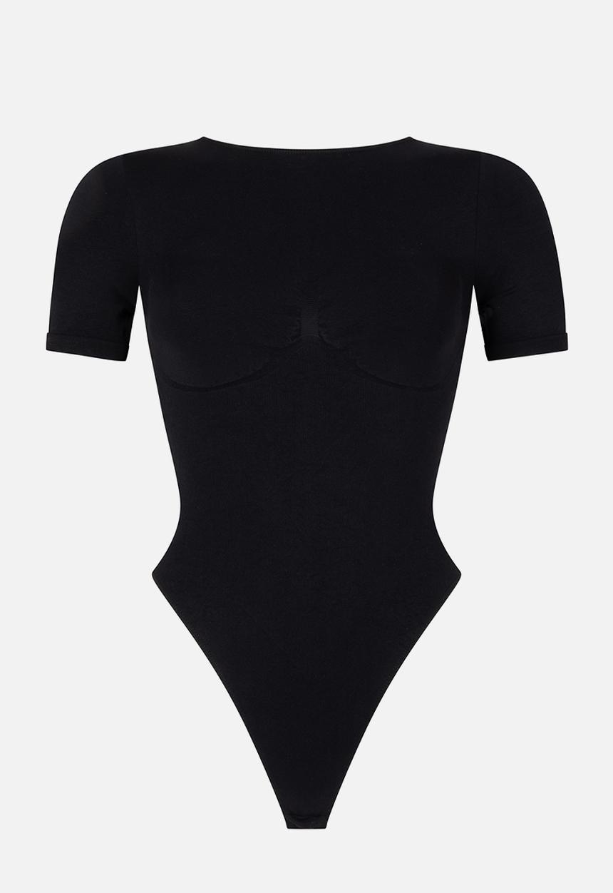 Hunkemoller - Smls hl cap sleeve body - caviar