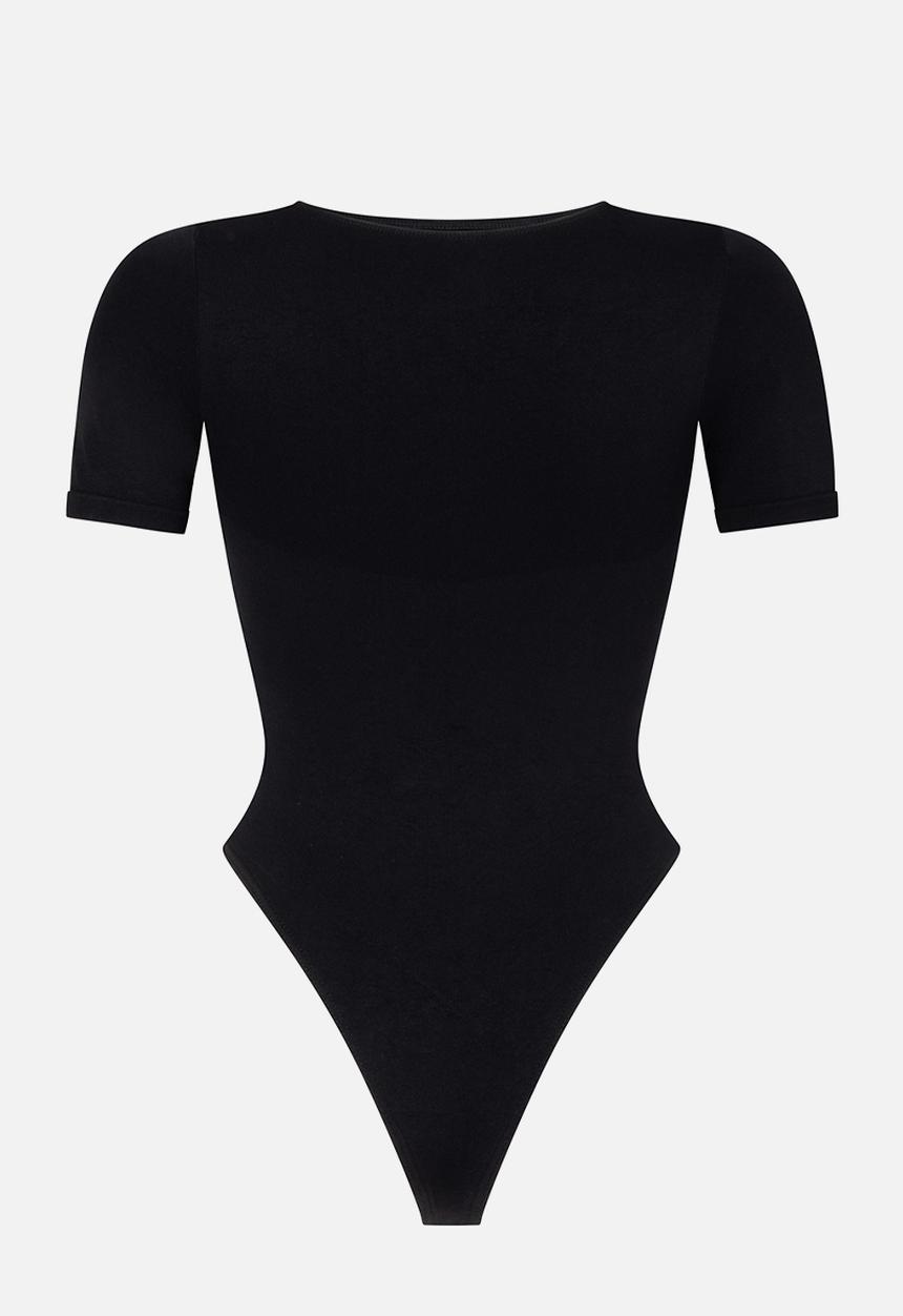 Hunkemoller - Smls hl cap sleeve body - caviar