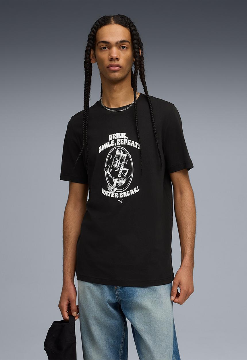 PUMA - Graphic Water Tee - Puma Black