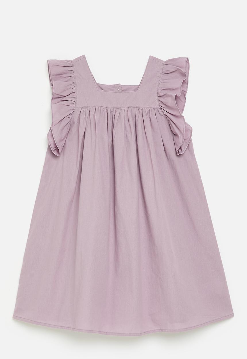 Pop Candy - Babydoll dress with ruffle sleeves - pale purple