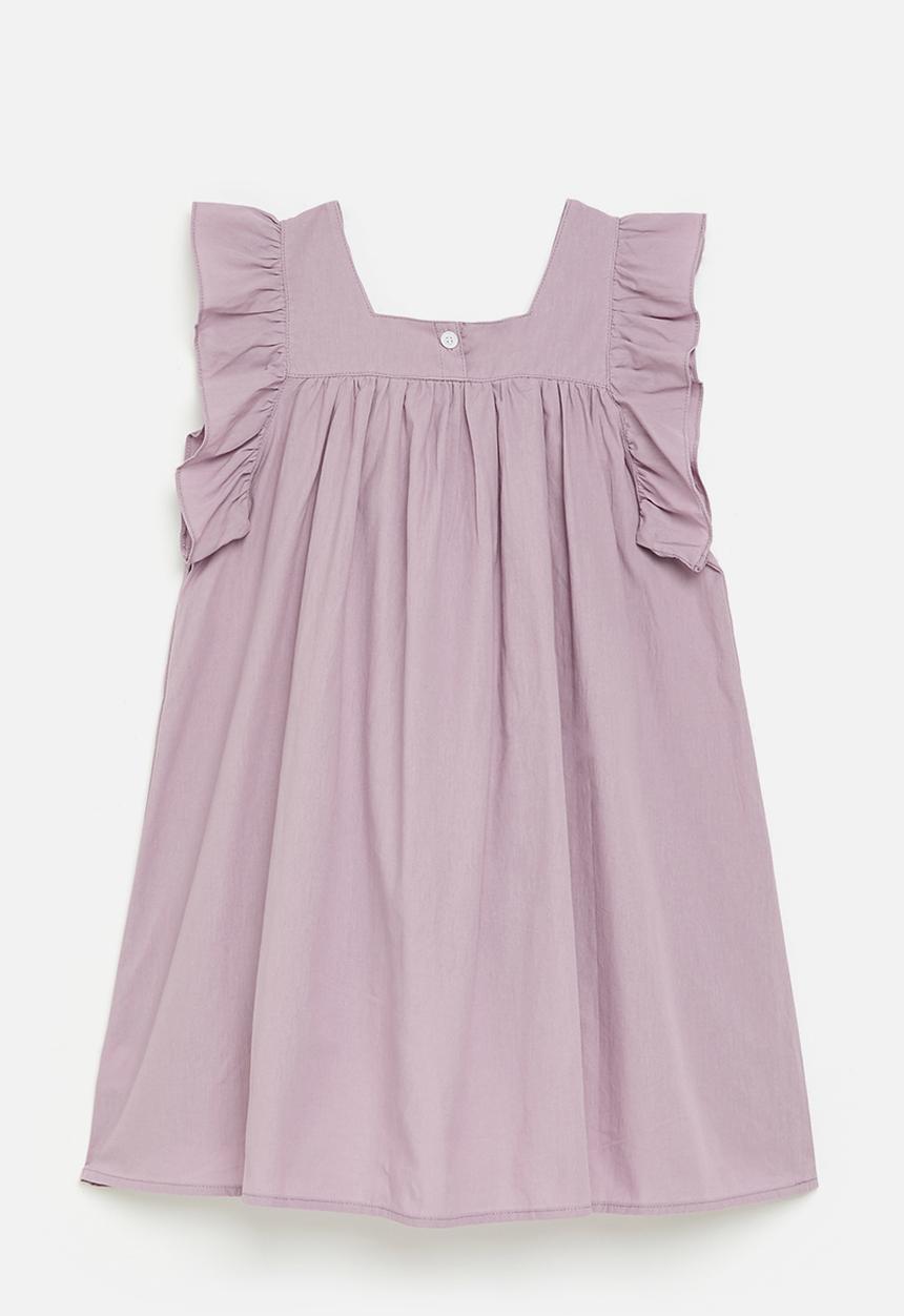 Pop Candy - Babydoll dress with ruffle sleeves - pale purple