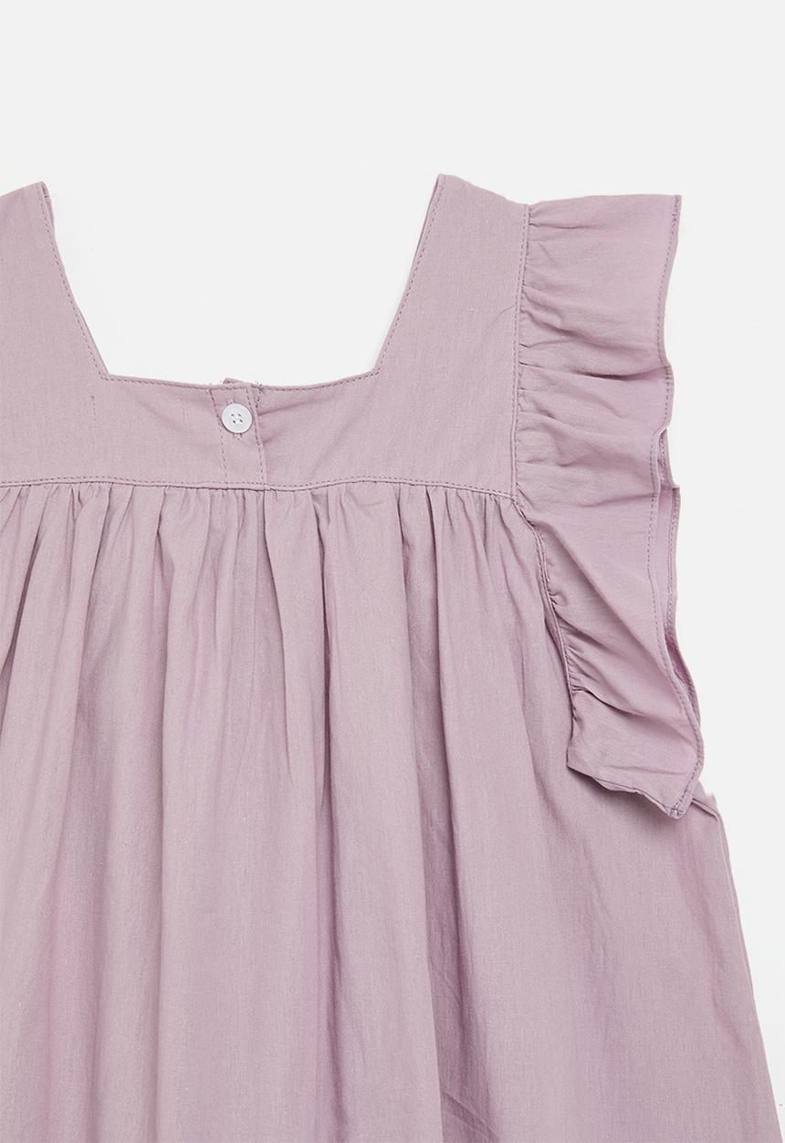 Pop Candy - Babydoll dress with ruffle sleeves - pale purple