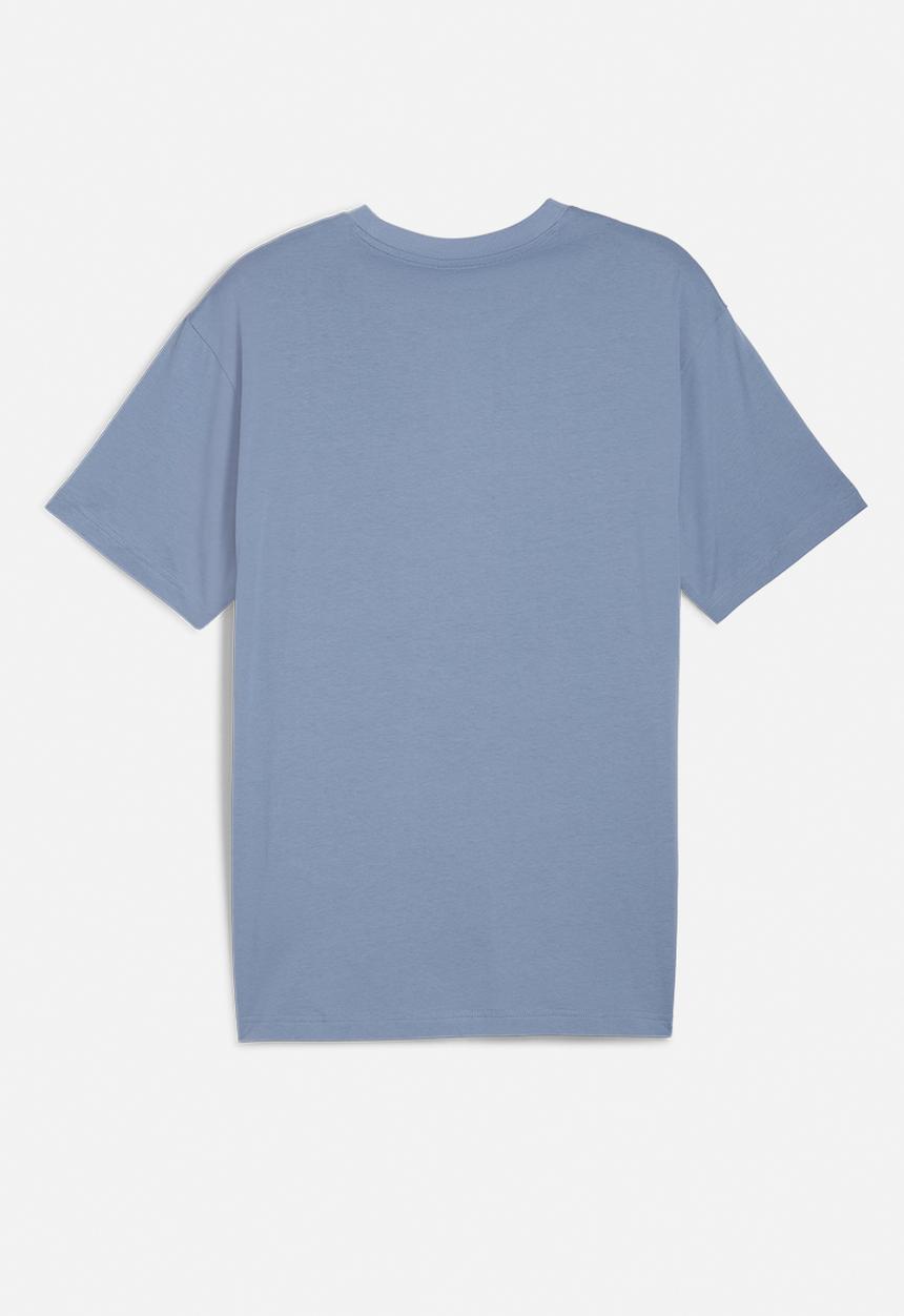 PUMA - Wardrobe ess sports legacy ii graphic tee - Cool Blue