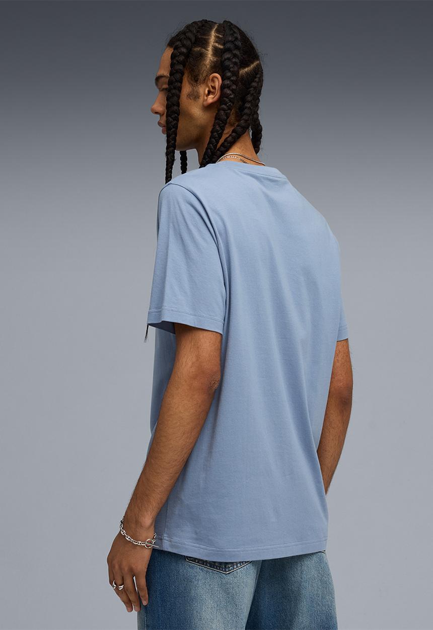 PUMA - Wardrobe ess sports legacy ii graphic tee - Cool Blue