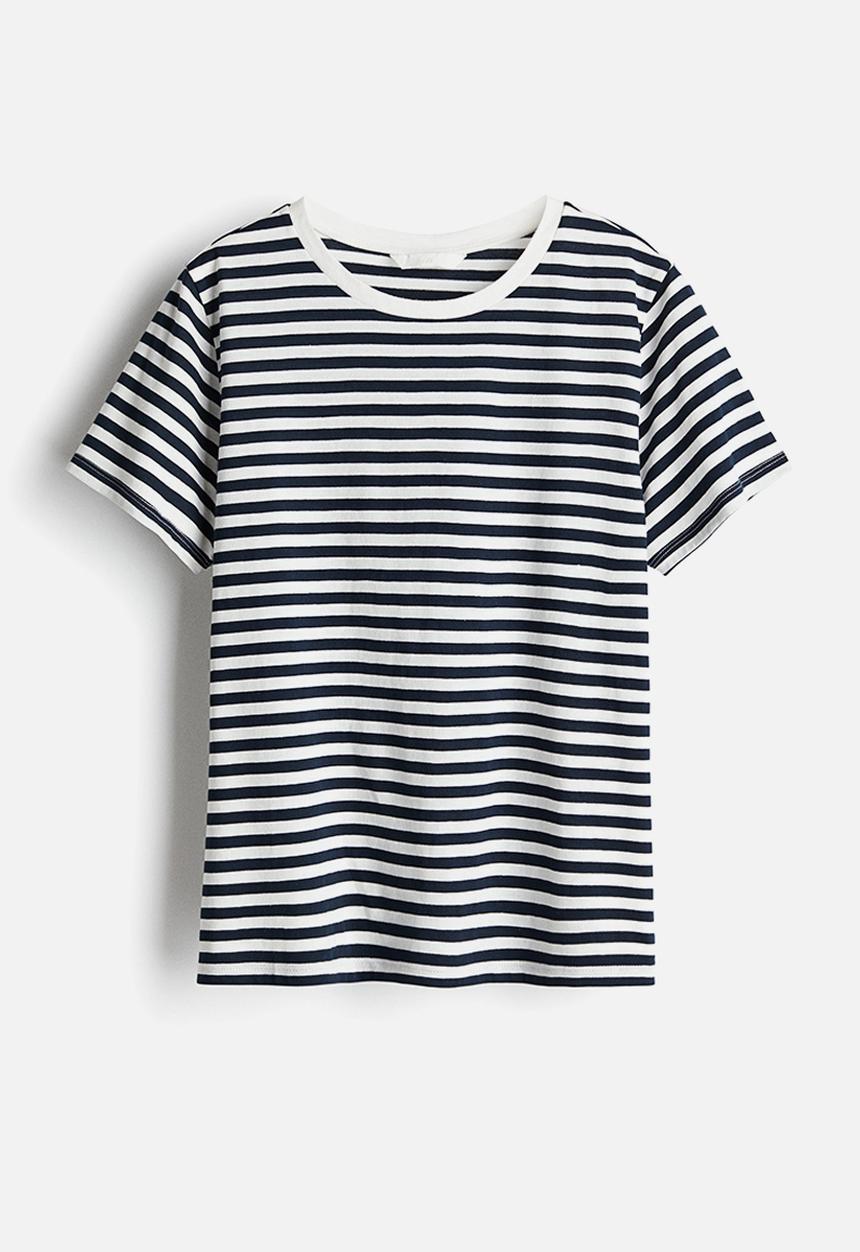 H&M - Cotton t-shirt - white striped