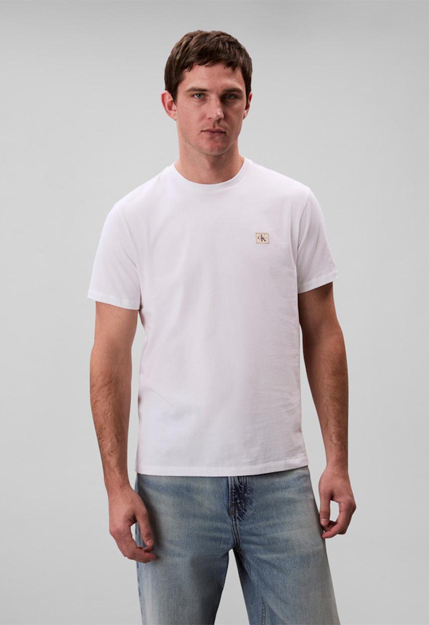 Calvin Klein - Short sleeve Badge 30S Jersey Classic Tee - Bright White