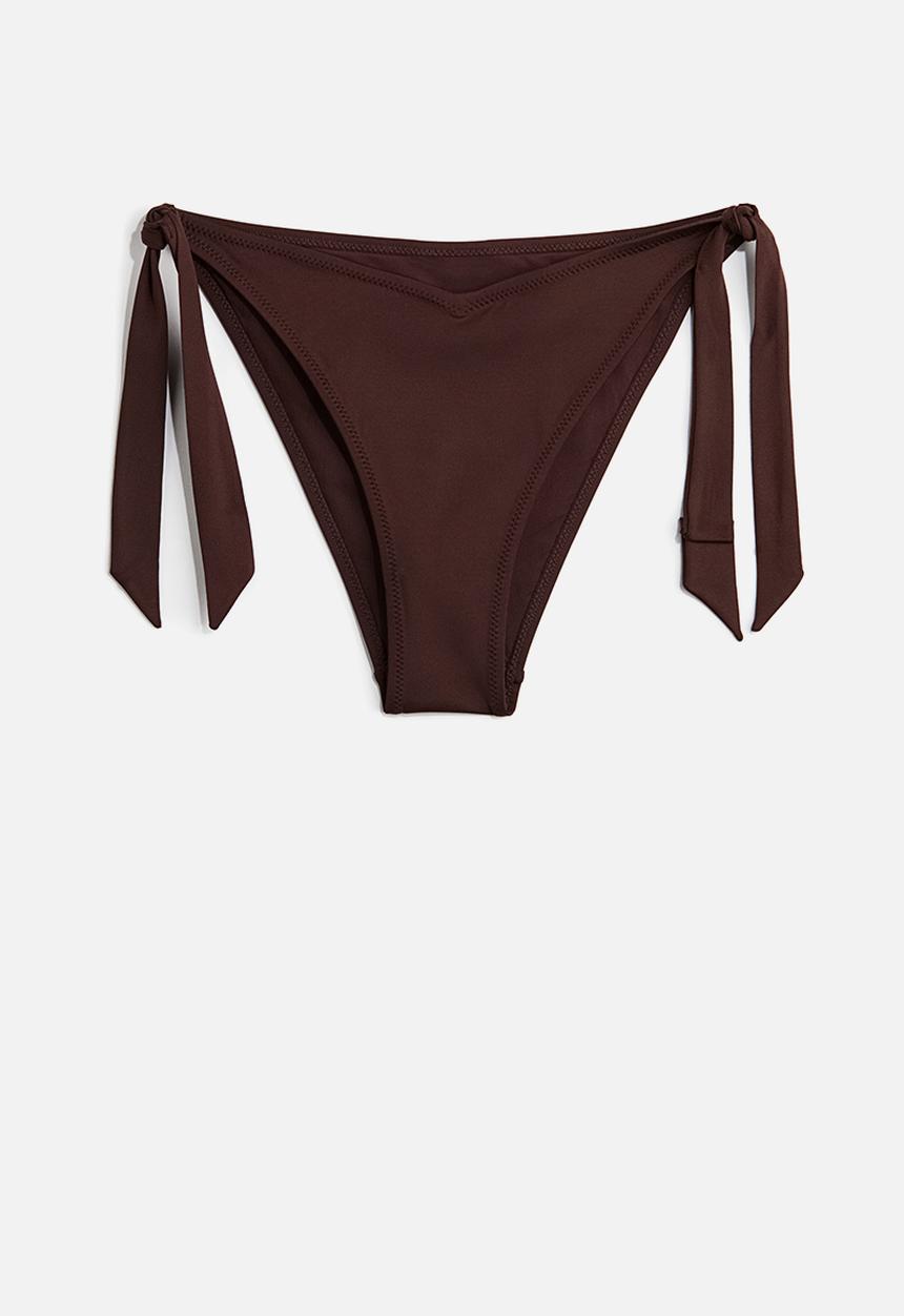 H&M - Tie tanga bikini bottoms - dark brown