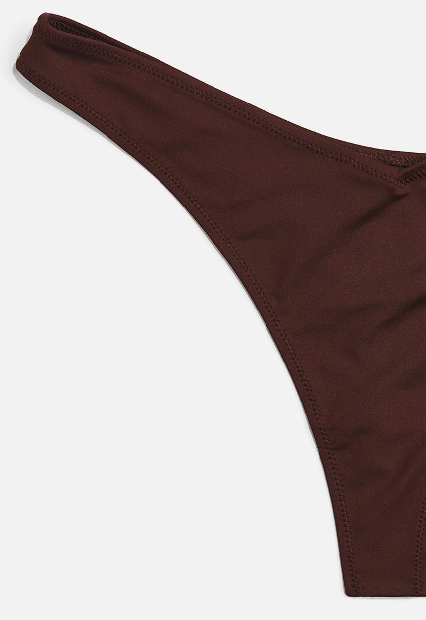 H&M - Thong bikini bottoms - dark brown