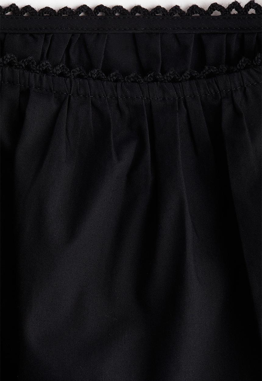 H&M - Short blouse - black