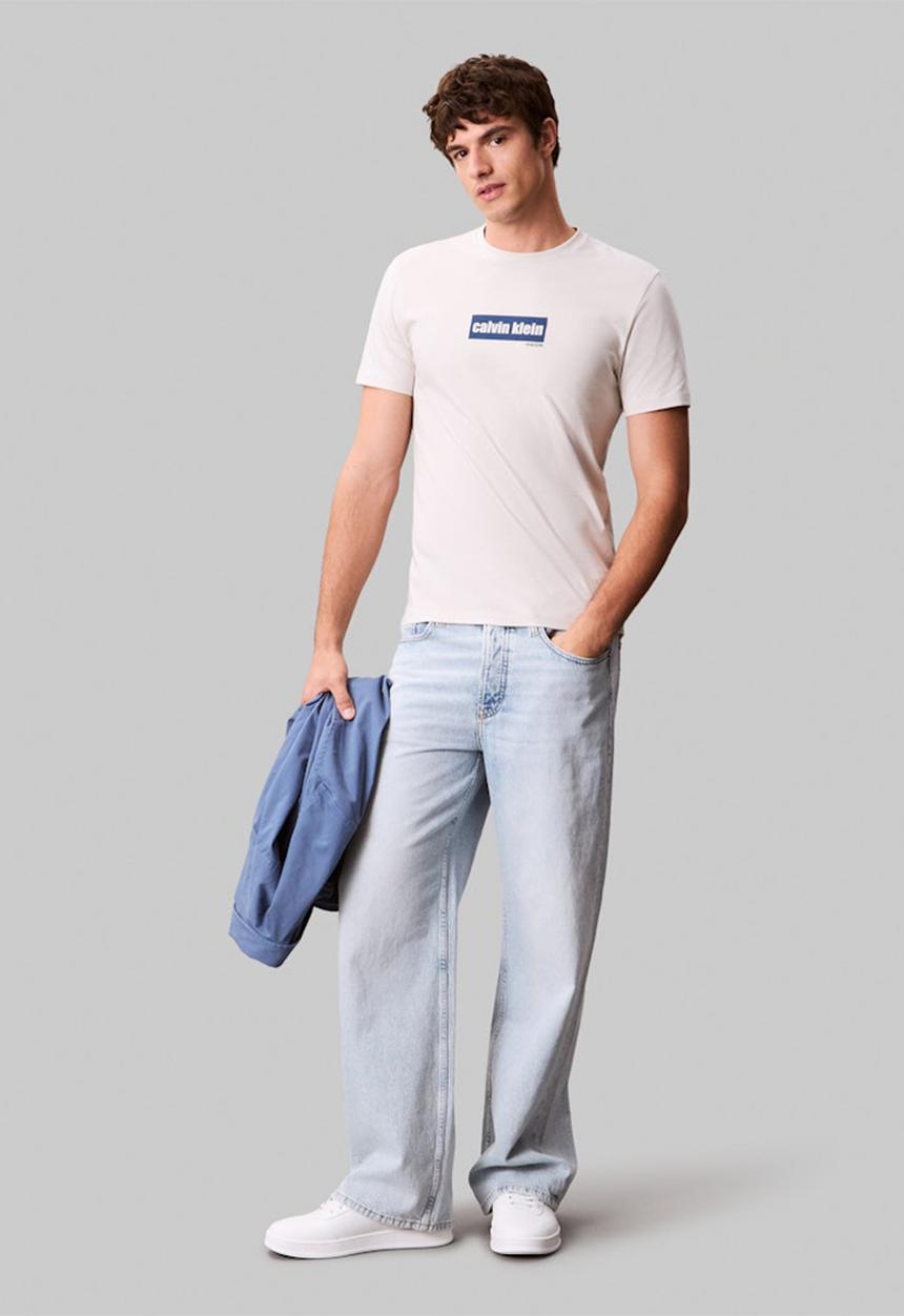 Calvin Klein - Short sleeve 30S Eu Calvin Line Bogo Graphic Tee - Moonstruck