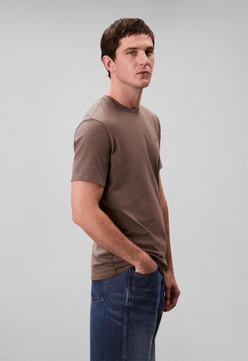 Calvin Klein - Short sleeve Smooth Cttn Solid Crewnk Tee - Morel