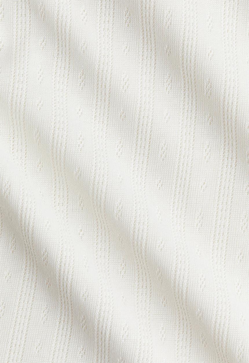 H&M - Pointelle-jersey dress - white