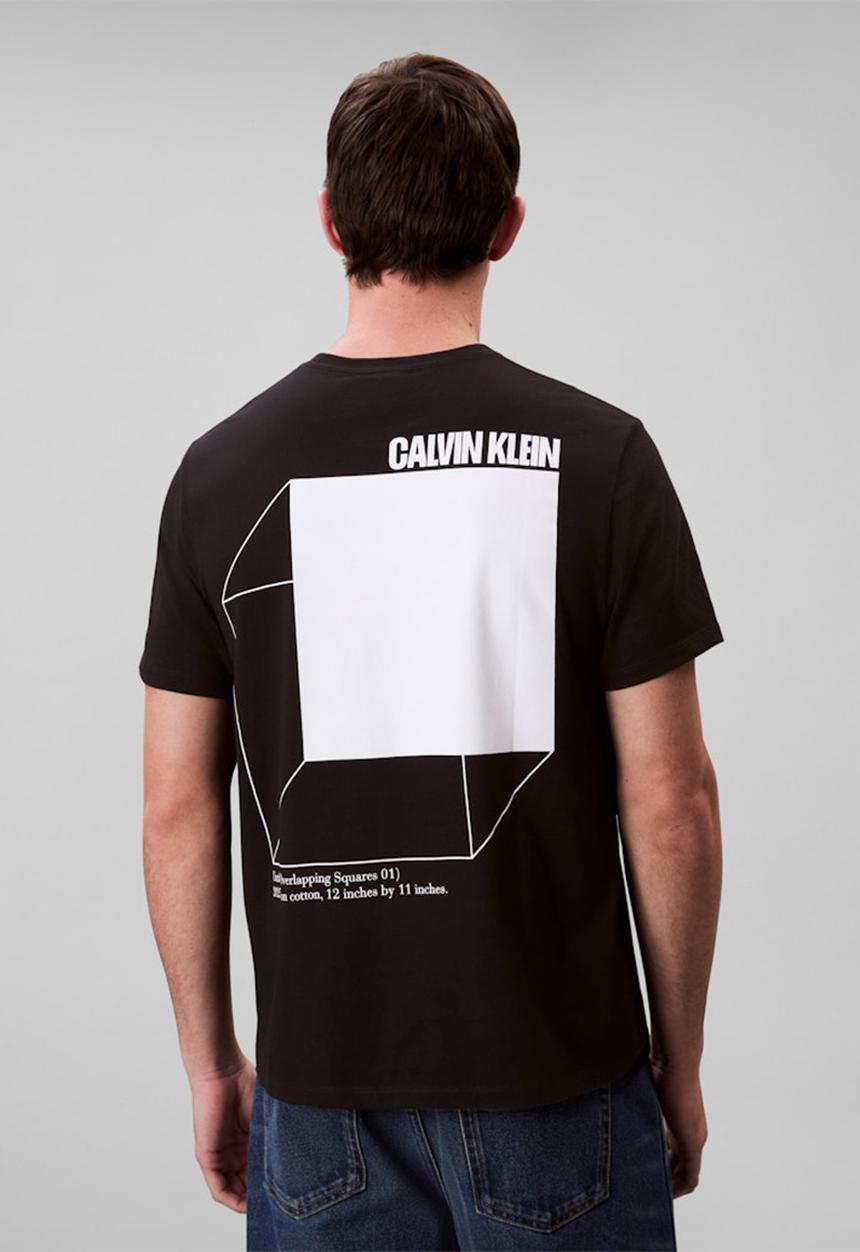 Calvin Klein - Short sleeve 20S Calvin Line 3Dbox Graphic Tee - Black