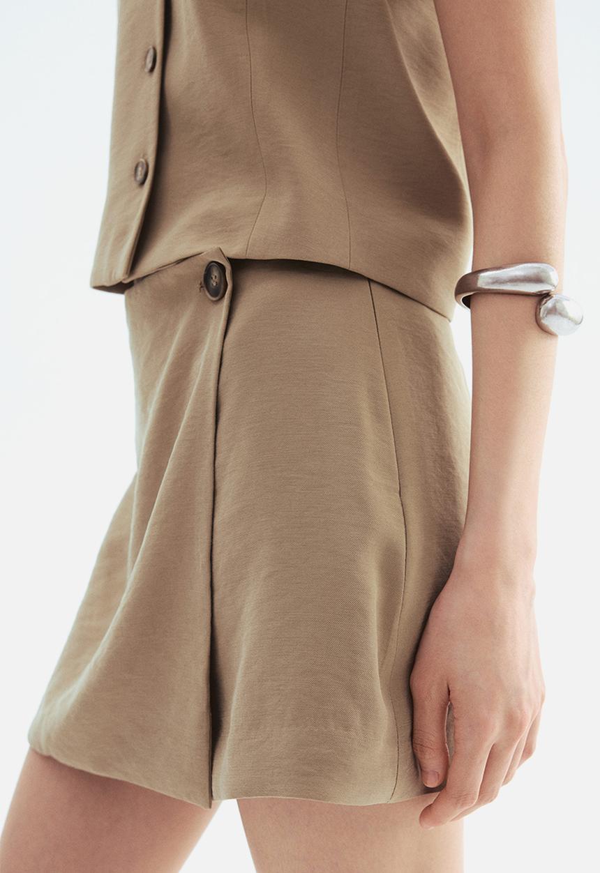 H&M - Wrap skort - beige