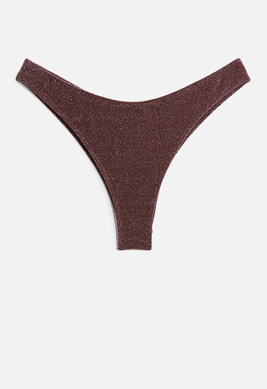 H&M - Brazilian bikini bottoms - dark brown
