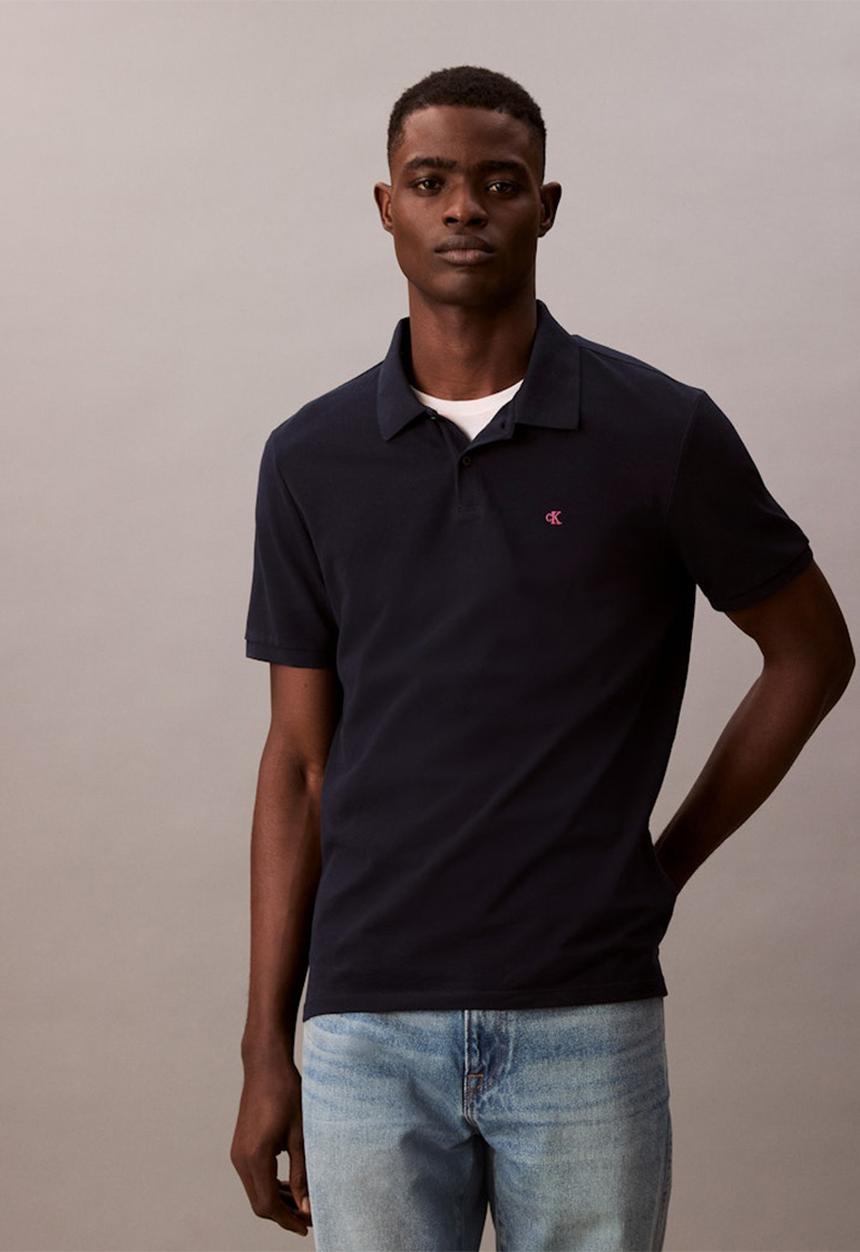 Calvin Klein - Short sleeve Casual Pique Classic Polo - Dark Sapphire