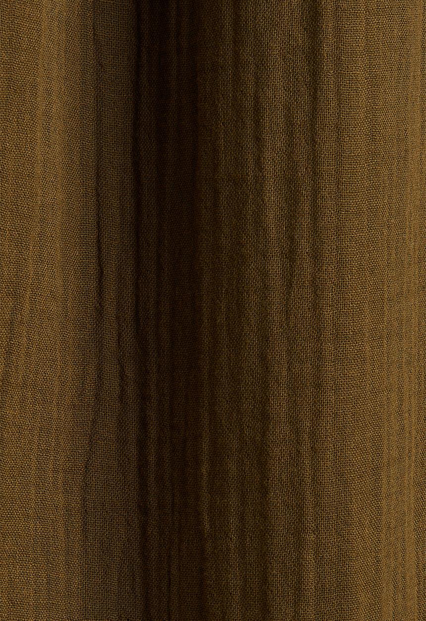 H&M - Strappy muslin dress - dark khaki green