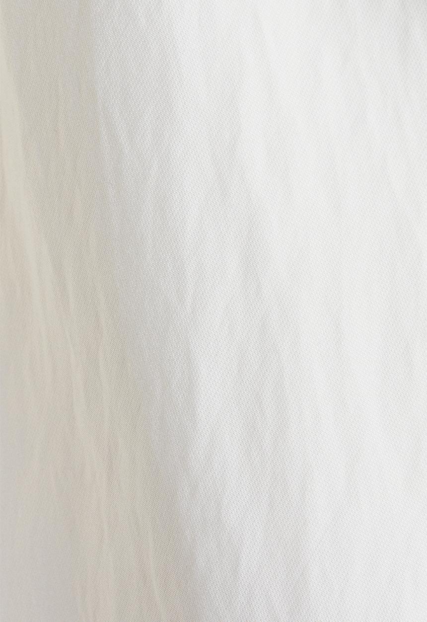 H&M - Square-neck twill dress - cream