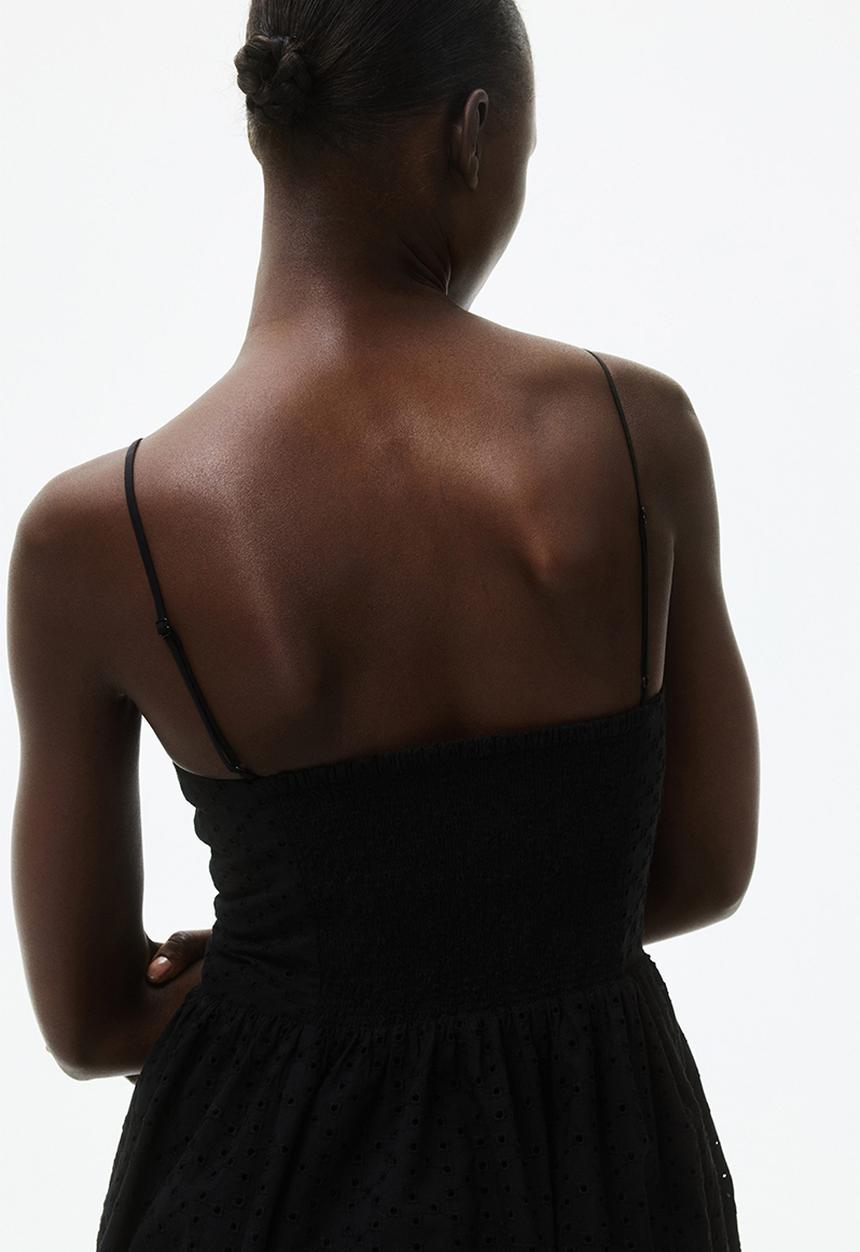 H&M - Broderie anglaise strappy dress - black