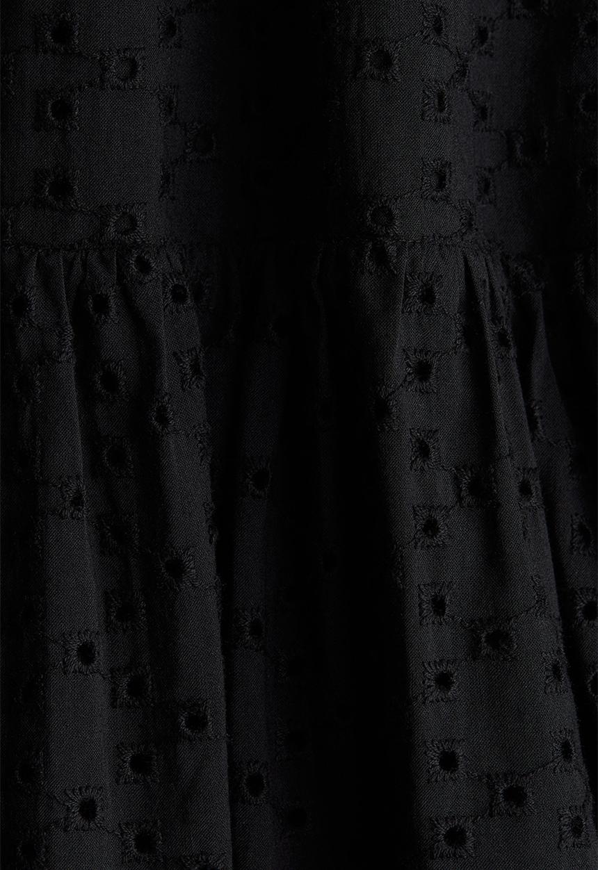 H&M - Broderie anglaise strappy dress - black