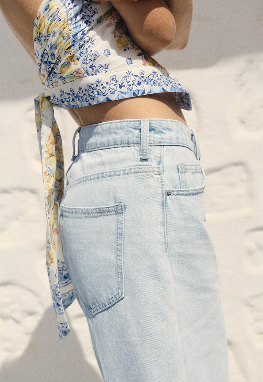 H&M - Denim bermuda shorts - pale denim blue