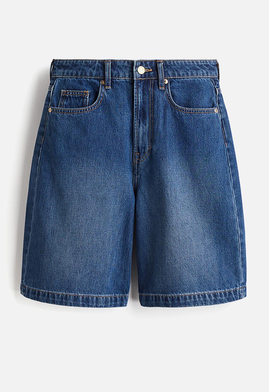 H&M - Denim bermuda shorts - denim blue
