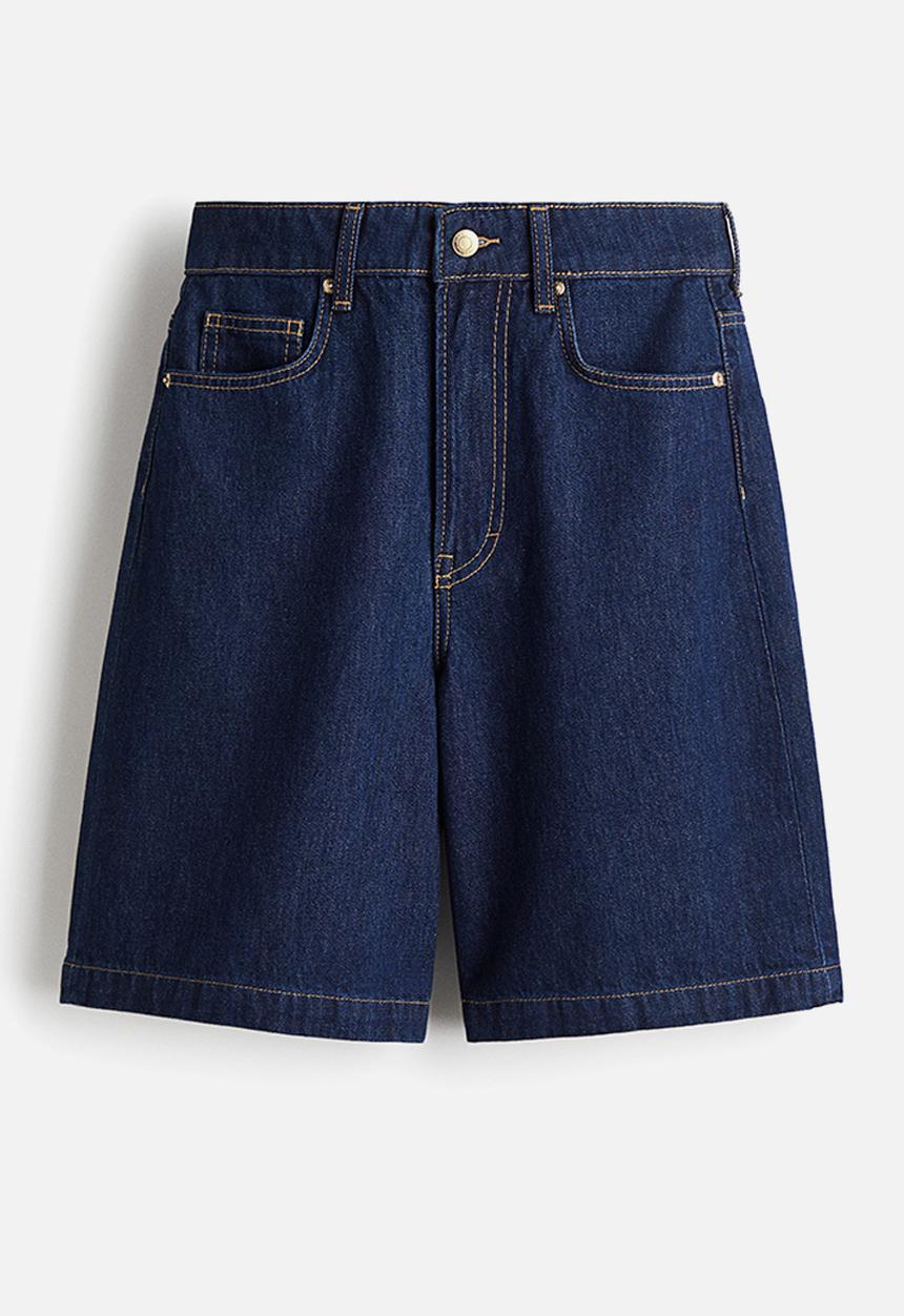 H&M - Denim bermuda shorts - dark denim blue
