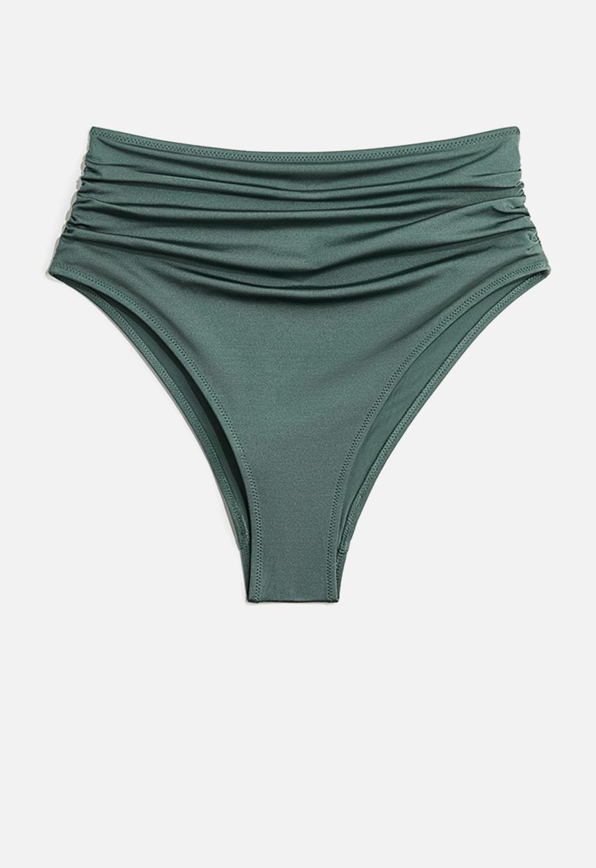 H&M - High waist cheeky bikini bottoms - dusty green