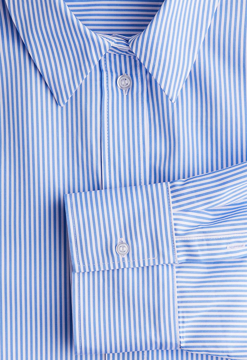 H&M - Poplin shirt - blue striped