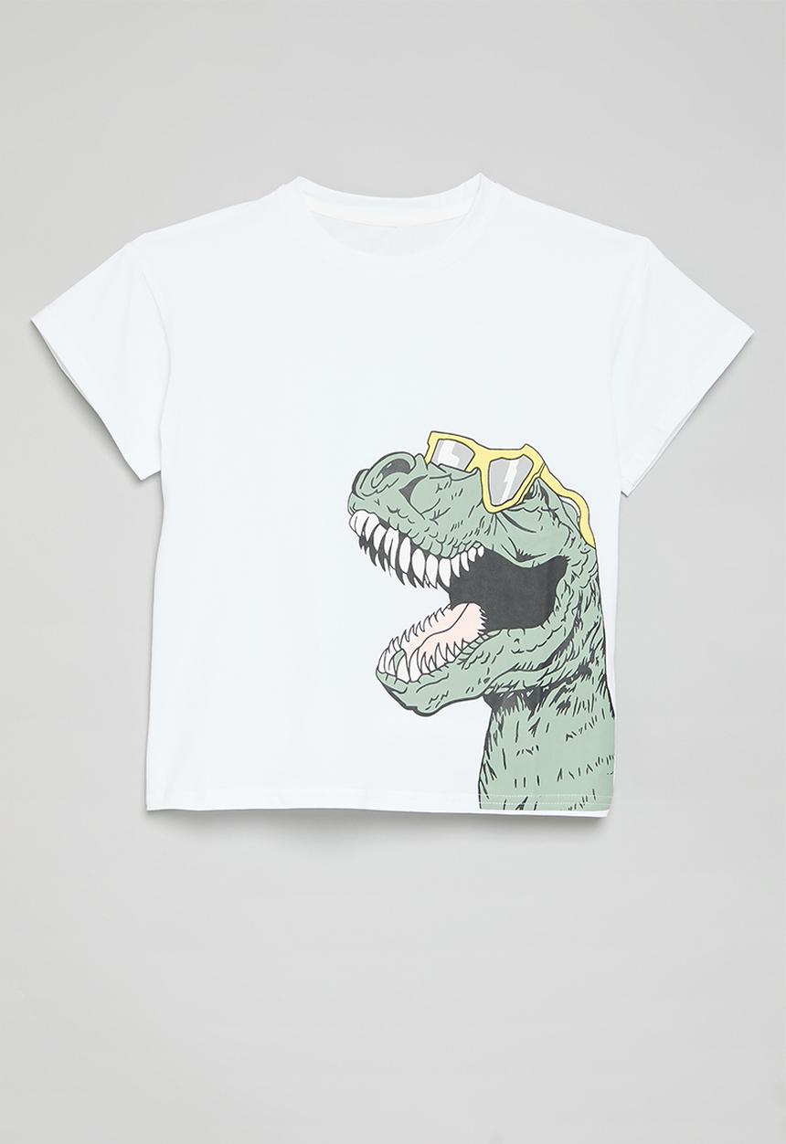 Pop Candy - Dino graphic tee - white