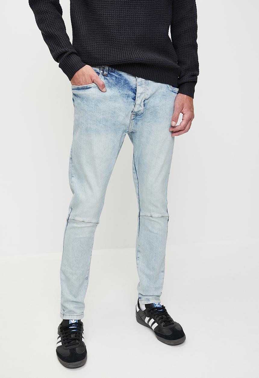 Brave Soul - Skinny Fit Denim Jean Acid Wash - Reg Length