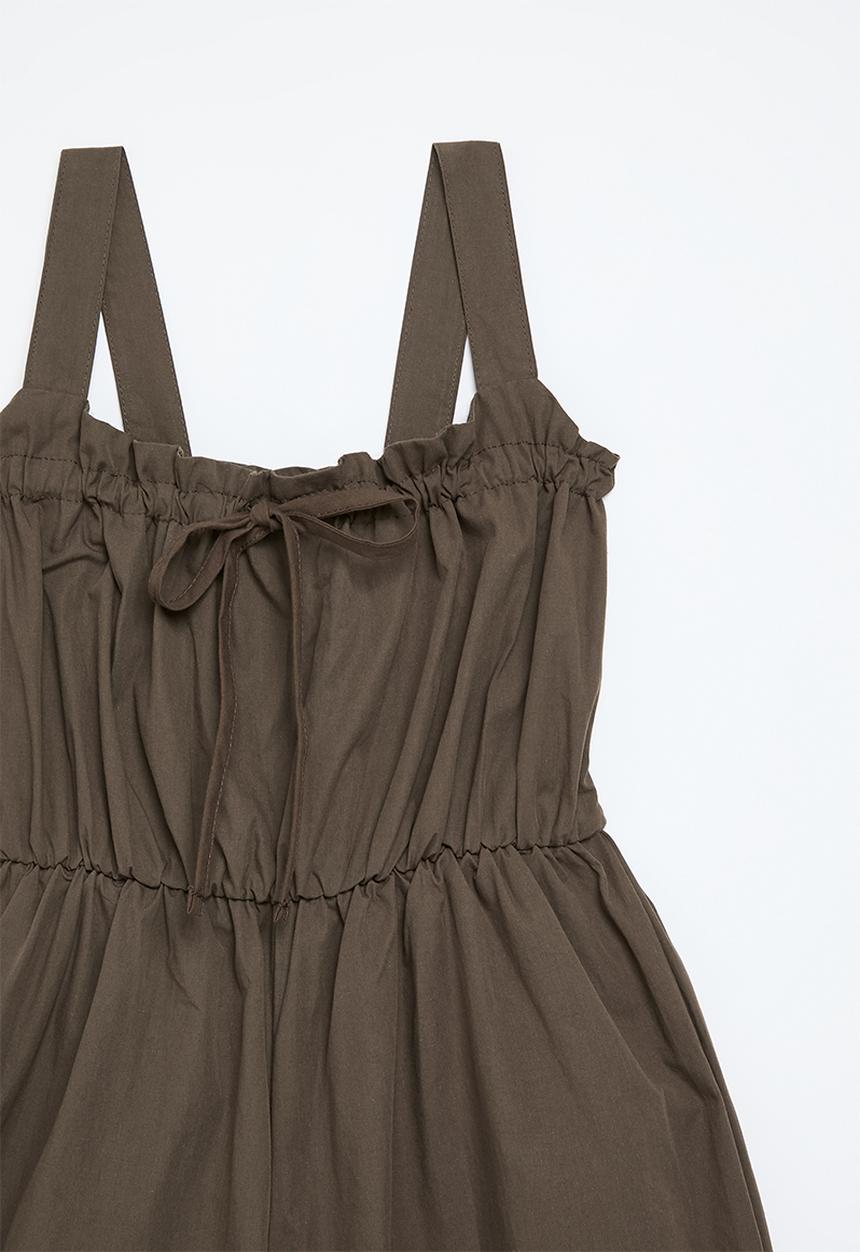 Pop Candy - Sleeveless jumpsuit - brown
