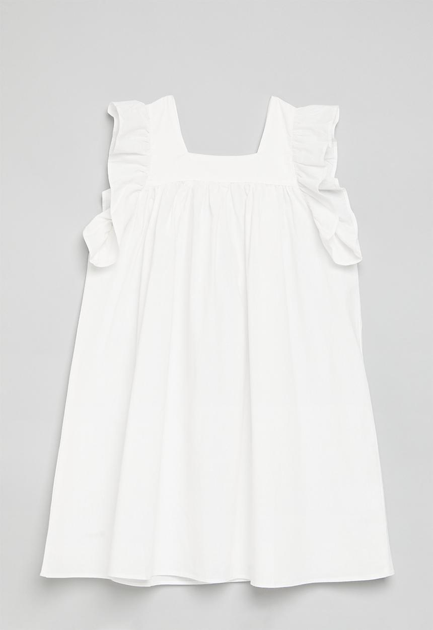 Pop Candy - Baby doll with ruffle sleeves - white