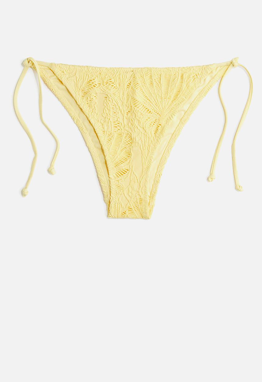 H&M - Tie tanga bikini bottoms - light yellow