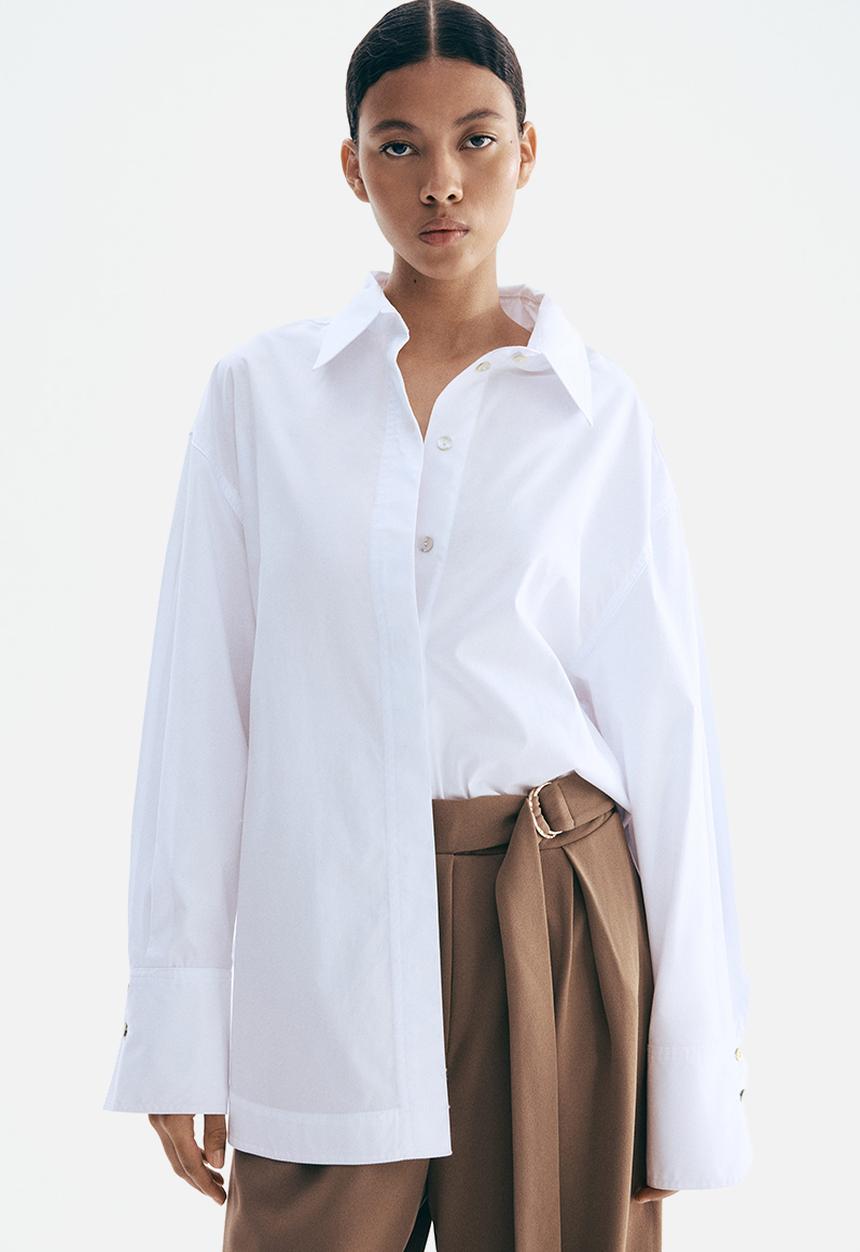 H&M - Belted trousers - brown