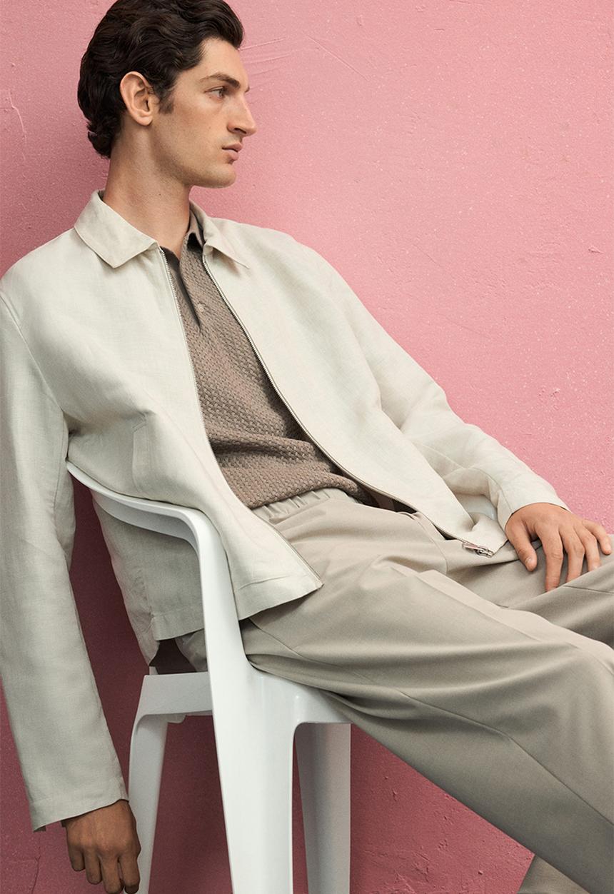 H&M - Relaxed fit trousers - beige