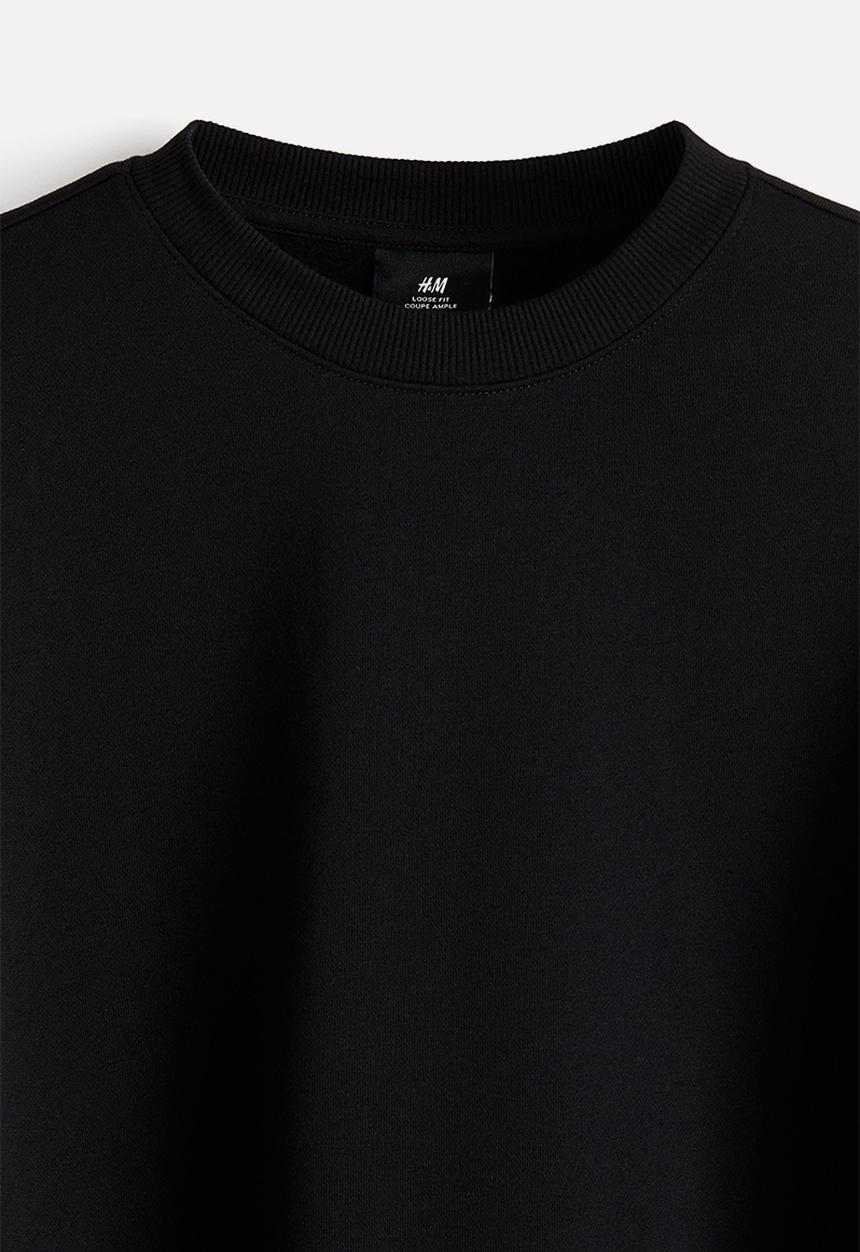 H&M - Loose fit sweatshirt - black