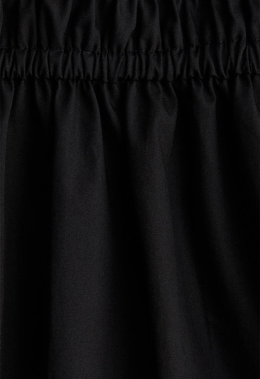 H&M - Off-the-shoulder poplin dress - black